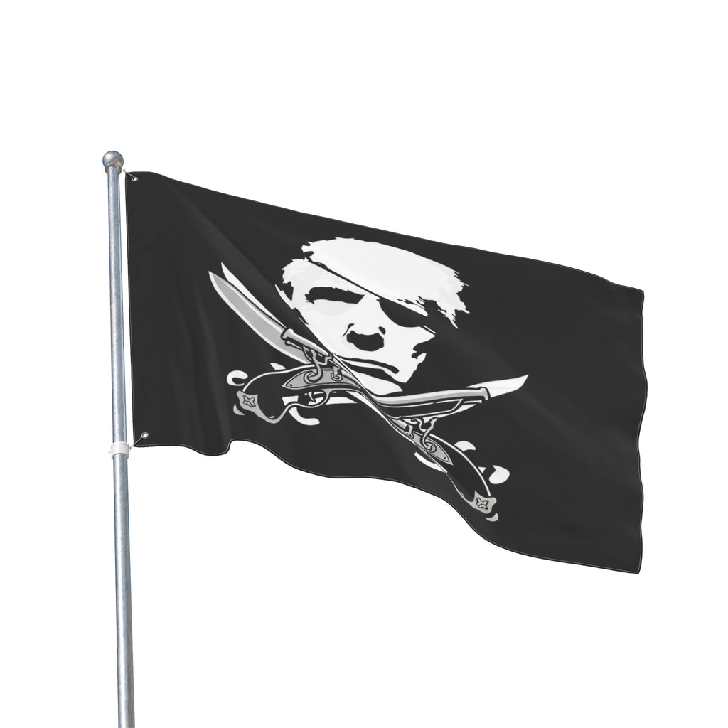 Rebel Trump Pirate-Themed Double Sided Flag